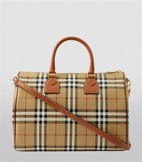 burberry bag bowling|Burberry medium check bowling bag.